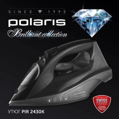 Утюг Polaris PIR 2430K,  2400Вт,  черный/белый от компании 2255 by - онлайн гипермаркет - фото 1