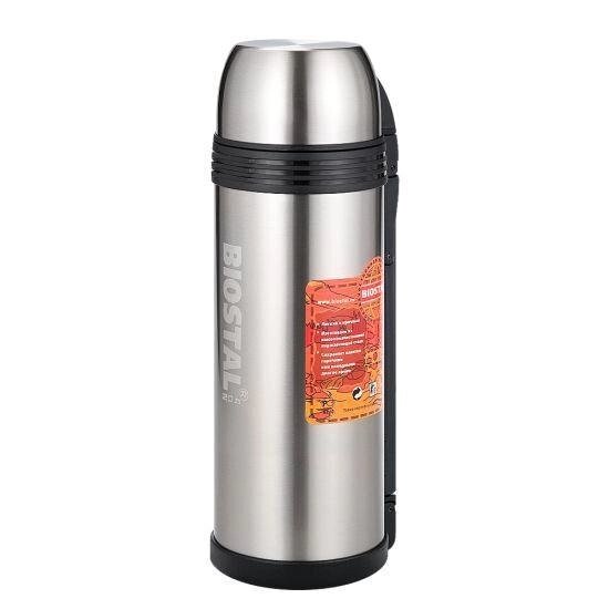 Вакуумный термос для напитков чая кофе Biostal NGP-2000P нержавейка 2 литра от компании 2255 by - онлайн гипермаркет - фото 1