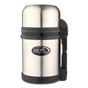 Вакуумный термос с ручкой Biostal NG-1200-1 биосталь нержавейка 1,2л для напитков чая кофе