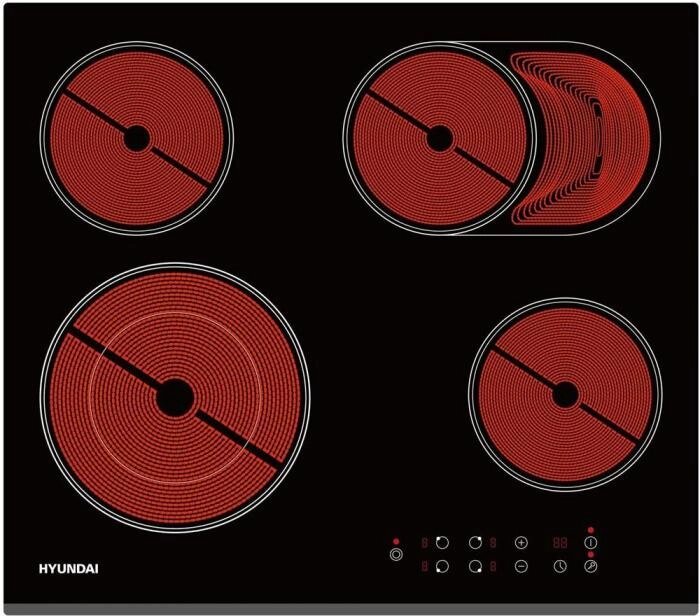 Варочная панель HYUNDAI HHE 6670 BG от компании 2255 by - онлайн гипермаркет - фото 1