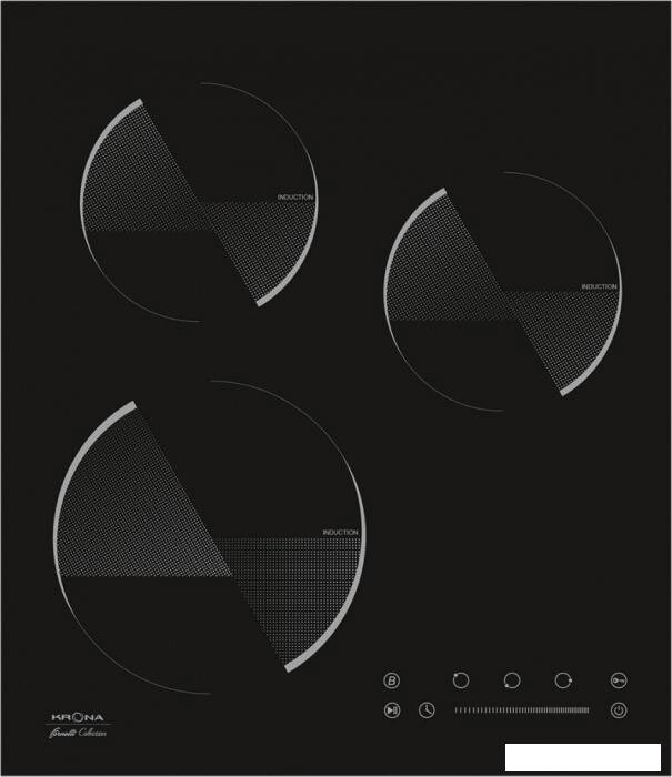 Варочная панель Krona Ombra 45 BL от компании 2255 by - онлайн гипермаркет - фото 1