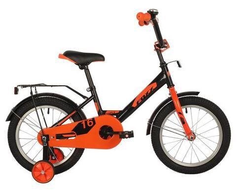 Велосипед детский для мальчика 16 дюймов двухколесный с приставными колесами FOXX Черный от компании 2255 by - онлайн гипермаркет - фото 1
