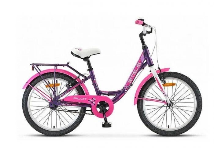 Велосипед для девочек подростковый 8 лет городской 20 дюймов двухколесныйSTELS розовый от компании 2255 by - онлайн гипермаркет - фото 1