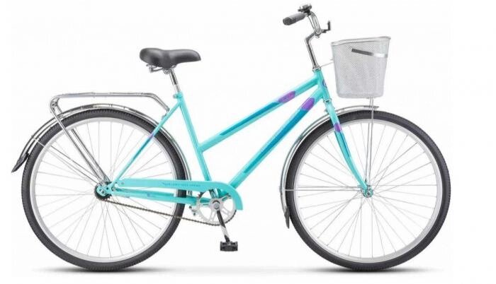 Велосипед для взрослых женский STELS Navigator-300 LADY 28" рама 20" Мятный с корзиной от компании 2255 by - онлайн гипермаркет - фото 1