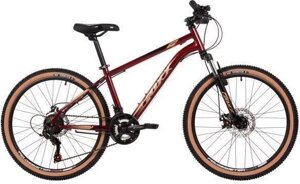 Велосипед подростковый 24 дюйма скоростной спортивный горный для подростка FOXX 24SHD. CAIMAN. 12RD4 красный