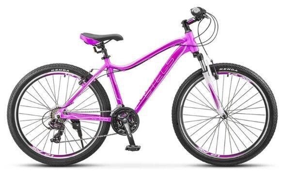 Велосипед взрослый женский скоростной горный спортивный STELS Miss-6000 V 26 дюймов рама 15 розовый от компании 2255 by - онлайн гипермаркет - фото 1