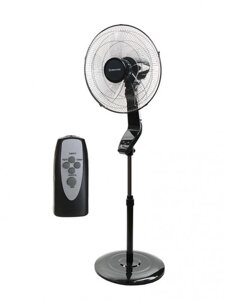 Вентилятор напольный с пультом бесшумный от сети мощный для дома Brayer BR4971 черный