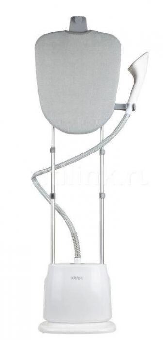 Вертикальный ручной отпариватель для одежды штор дома KITFORT КТ-975 белый профессиональный напольный от компании 2255 by - онлайн гипермаркет - фото 1