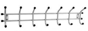 Вешалка настенная Уют 7 крючков ИСТОК ВНУ73 Серый металлическая для одежды в прихожую