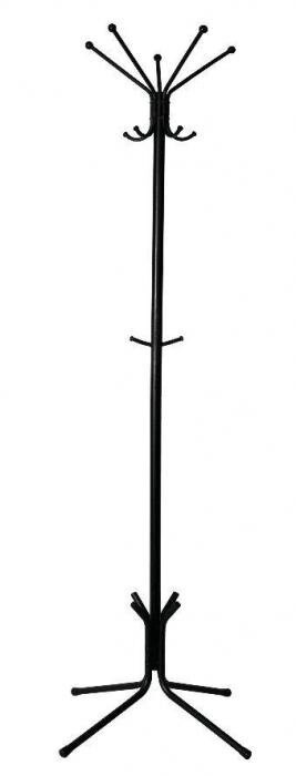 Вешалка стойка напольная разборная для прихожей ЗМИ Луч 5 черный ВНП 361 от компании 2255 by - онлайн гипермаркет - фото 1