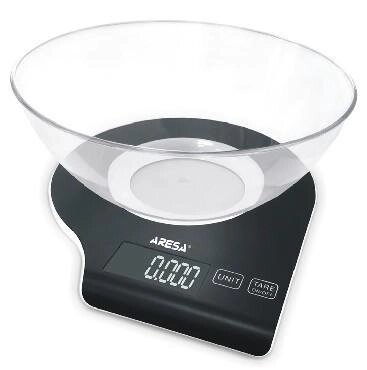 Весы кухонные электронные с чашей ARESA точные настольные для кухни еды граммовые кулинарные от компании 2255 by - онлайн гипермаркет - фото 1