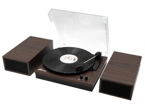 Виниловый проигрыватель для виниловых дисков пластинок винила Ritmix LP-340B Dark Wood