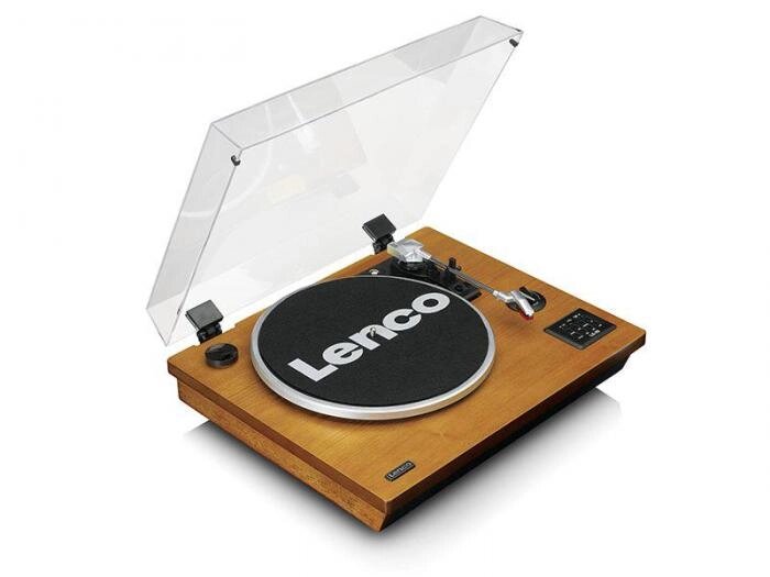 Виниловый винтажный проигрыватель для виниловых дисков пластинок винила Lenco LS-55 Walnut LCLS-55WA от компании 2255 by - онлайн гипермаркет - фото 1