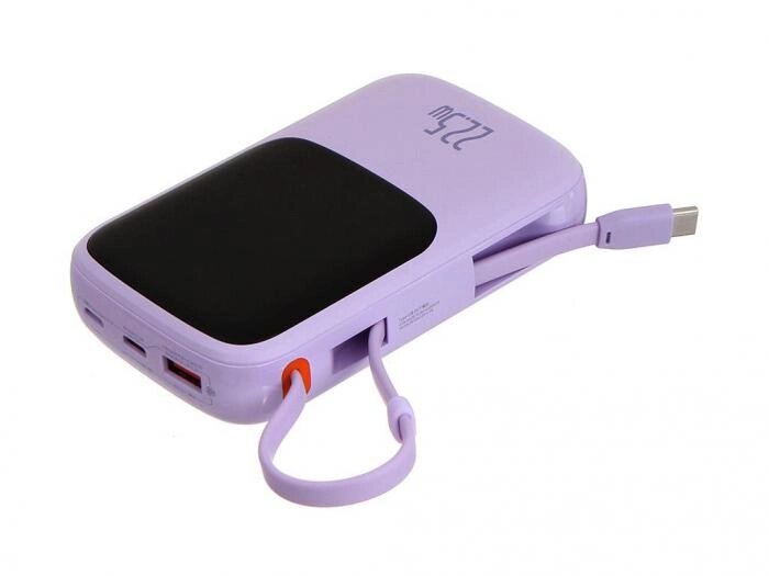 Внешний аккумулятор Baseus Power Bank Qpow Pro Digital Display Fast Charge 10000mAh 22.5W Purple PPQD020105 от компании 2255 by - онлайн гипермаркет - фото 1