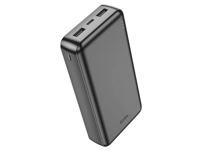 Внешний аккумулятор Hoco Power Bank 20000mAh черный пауэрбанк для зарядки телефона от компании 2255 by - онлайн гипермаркет - фото 1