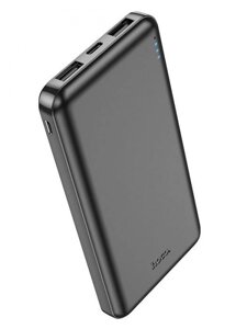 Внешний аккумулятор Hoco Power Bank J100 10000mAh черный пауэрбанк для зарядки телефона