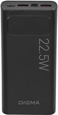 Внешний аккумулятор (Power Bank) Digma DGPF20A,  20000мAч,  черный [dgpf20a22pbk] от компании 2255 by - онлайн гипермаркет - фото 1