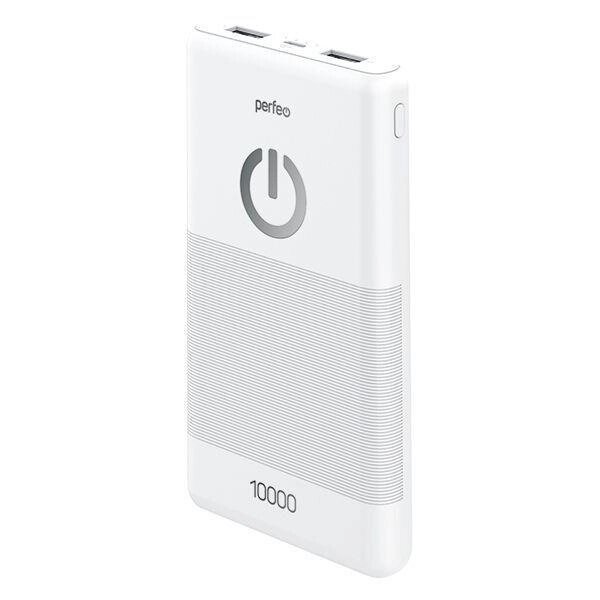 Внешний аккумулятор power bank PERFEO PF B4297 10000 mah белый пауэрбанк для телефона от компании 2255 by - онлайн гипермаркет - фото 1