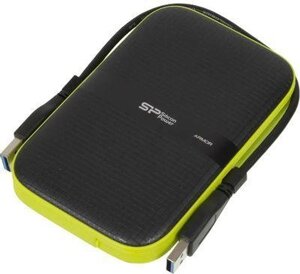 Внешний диск HDD silicon power armor A60 SP010tbphda60S3k, 1тб, черный