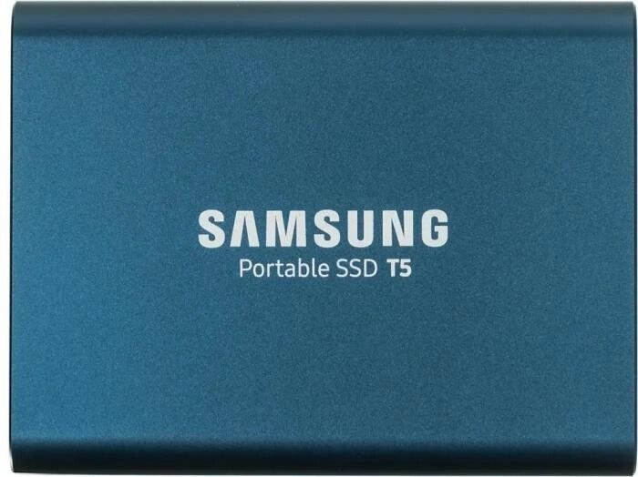 Внешний диск SSD Samsung T5 MU-PA500B/WW, 500ГБ, синий от компании 2255 by - онлайн гипермаркет - фото 1