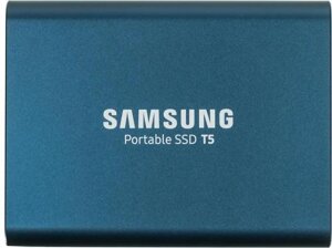 Внешний диск SSD samsung T5 MU-PA500B/WW, 500гб, синий