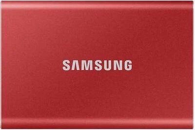 Внешний диск SSD Samsung T7 MU-PC2T0R/WW, 2ТБ, красный от компании 2255 by - онлайн гипермаркет - фото 1