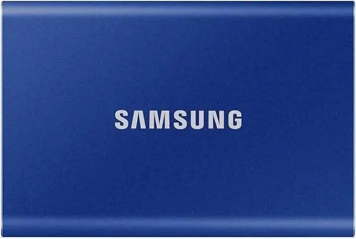 Внешний диск SSD Samsung T7 MU-PC500H/WW, 500ГБ, синий от компании 2255 by - онлайн гипермаркет - фото 1