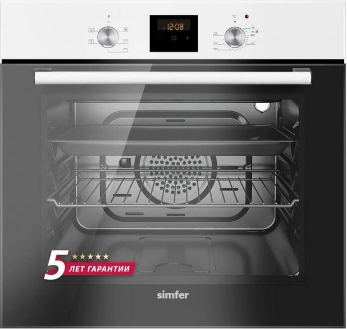 Встраиваемые электрический духовой шкаф SIMFER B6EW56014 Духовка белая от компании 2255 by - онлайн гипермаркет - фото 1