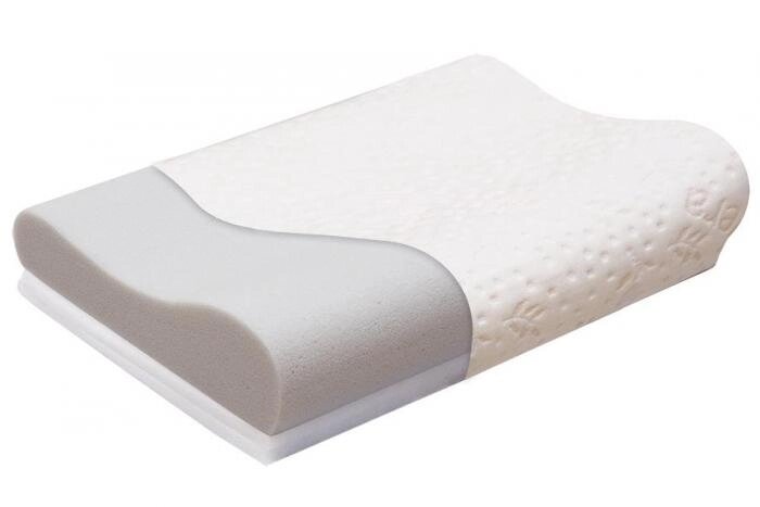 Взрослая ортопедическая подушка для здорового сна Тривес ТОП-150 с эффектом памяти от компании 2255 by - онлайн гипермаркет - фото 1