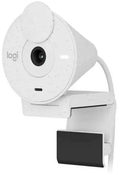 Web-камера Logitech HD Webcam Brio 300,  белый/черный [960-001442] от компании 2255 by - онлайн гипермаркет - фото 1