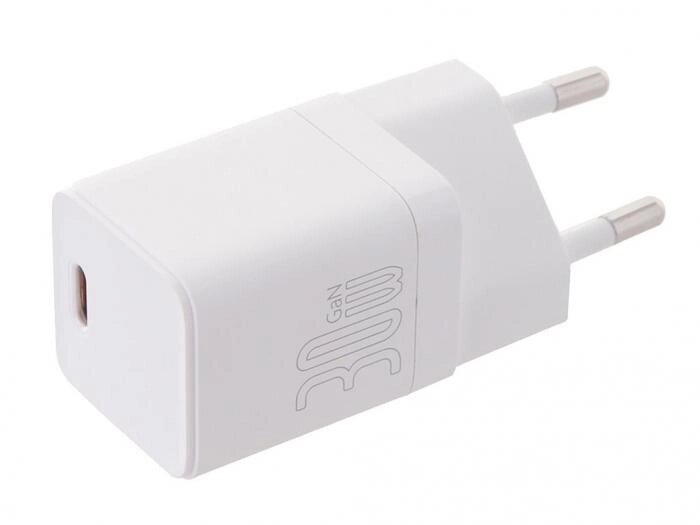 Зарядное устройство Baseus GaN3 Fast Charger 1C 30W EU White CCGN010102 от компании 2255 by - онлайн гипермаркет - фото 1