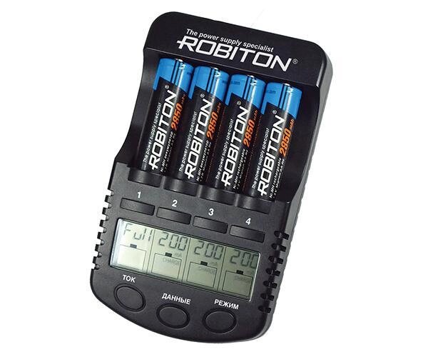 Зарядное устройство для аккумуляторных батареек Robiton ProCharger1000 аккумуляторов AA/HR06 и AAA/HR03 от компании 2255 by - онлайн гипермаркет - фото 1