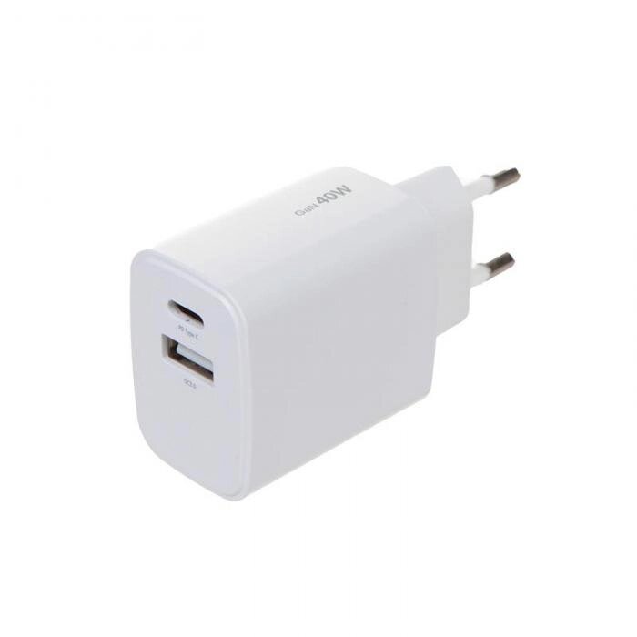 Зарядное устройство Ergolux USB+Type-C White ELX-PA04QC-C01 от компании 2255 by - онлайн гипермаркет - фото 1