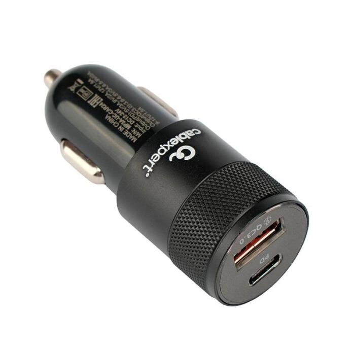 Зарядное устройство Gembird Cablexpert USB - Type-C QC3.0 PD MP3A-UC-CAR24 от компании 2255 by - онлайн гипермаркет - фото 1