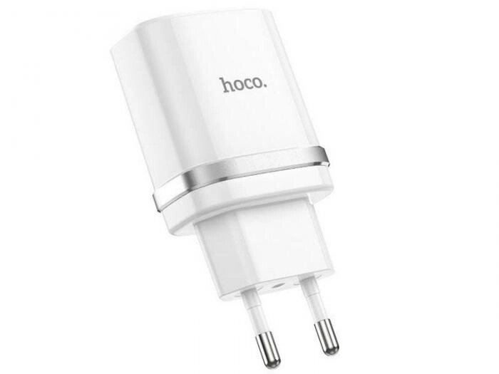 Зарядное устройство Hoco C12Q Smart 1xUSB 3A 18W QC3.0 / QC2.0 White от компании 2255 by - онлайн гипермаркет - фото 1