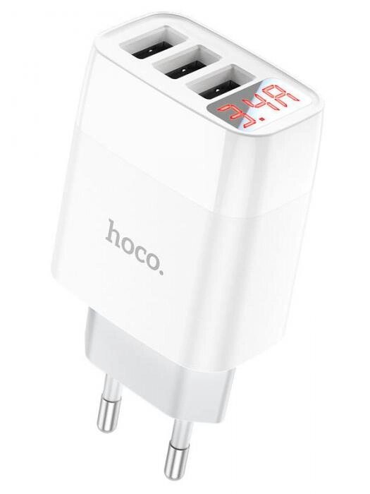 Зарядное устройство Hoco C93A Easy Charge 3xUSB White 6931474760593 от компании 2255 by - онлайн гипермаркет - фото 1