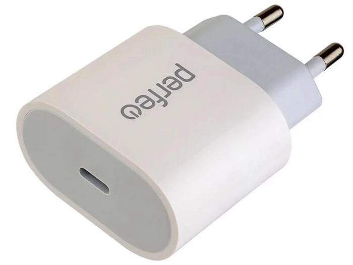 Зарядное устройство Perfeo USB Type-C White I4635 от компании 2255 by - онлайн гипермаркет - фото 1