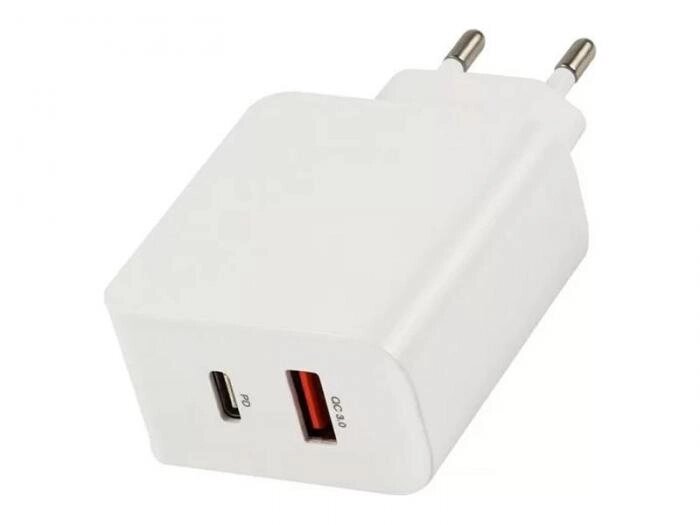 Зарядное устройство Red Line PD-30 Tech USB + Type-C 3A QC 3.0 + PD30 White УТ000026779 от компании 2255 by - онлайн гипермаркет - фото 1