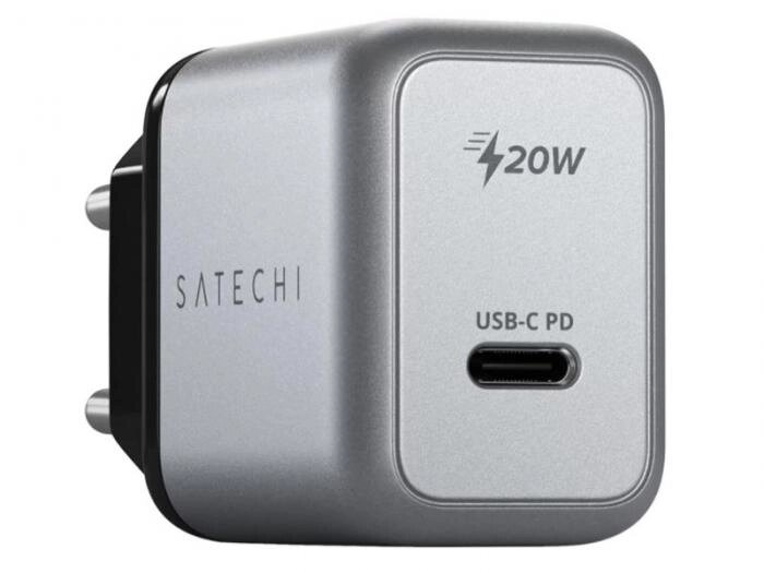 Зарядное устройство Satechi 20W USB-C PD Wall Charger Space Gray ST-UC20WCM-EU от компании 2255 by - онлайн гипермаркет - фото 1