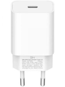 Зарядное устройство Xiaomi ZMI TypeC MFI 20W QC 3.0 PD Apple QC Charger 2A EU HA716 White