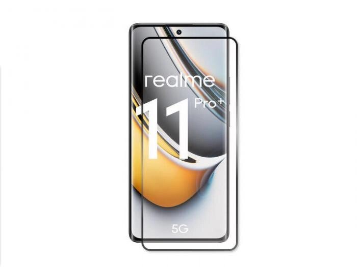 Защитное стекло Red Line для Realme 11 Pro Plus 5G Full Screen 3D Tempered Glass Full Glue Black УТ000036340 от компании 2255 by - онлайн гипермаркет - фото 1