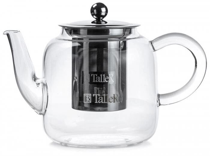 Заварочный стеклянный чайник с ситом фильтром ситечком TALLER TR-31371 800 мл заварочник для заварки чая от компании 2255 by - онлайн гипермаркет - фото 1