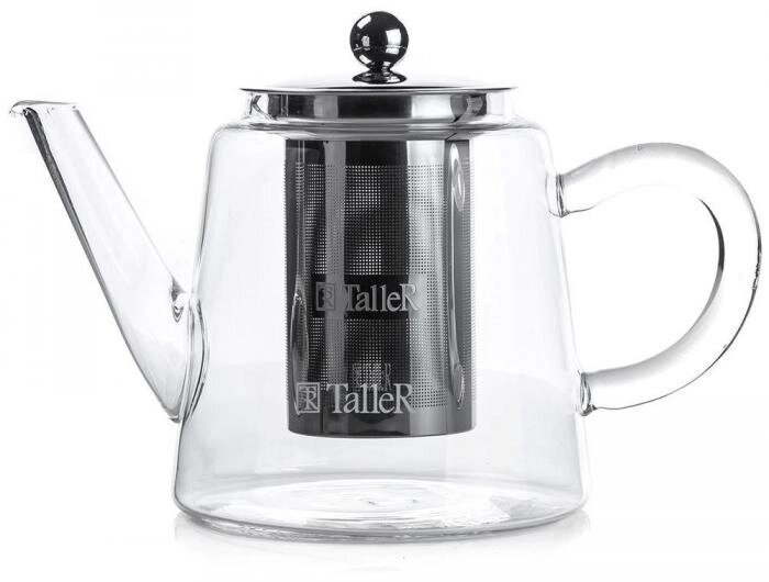 Заварочный стеклянный чайник с ситом фильтром ситечком TALLER TR-31375 1000 мл заварочник для заварки чая от компании 2255 by - онлайн гипермаркет - фото 1