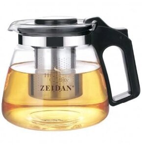 Заварочный стеклянный чайник ZEIDAN Z-4246 заварочник заварник для чая с ситечком фильтром-ситом