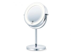 Зеркало косметическое с подсветкой для макияжа Beurer BS55 настольное гримерное на подставке