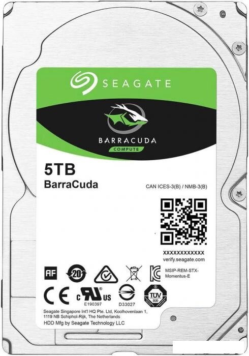 Жесткий диск Seagate Barracuda 5TB [ST5000LM000] от компании 2255 by - онлайн гипермаркет - фото 1