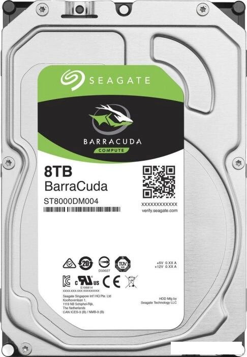 Жесткий диск Seagate BarraCuda 8TB ST8000DM004 от компании 2255 by - онлайн гипермаркет - фото 1