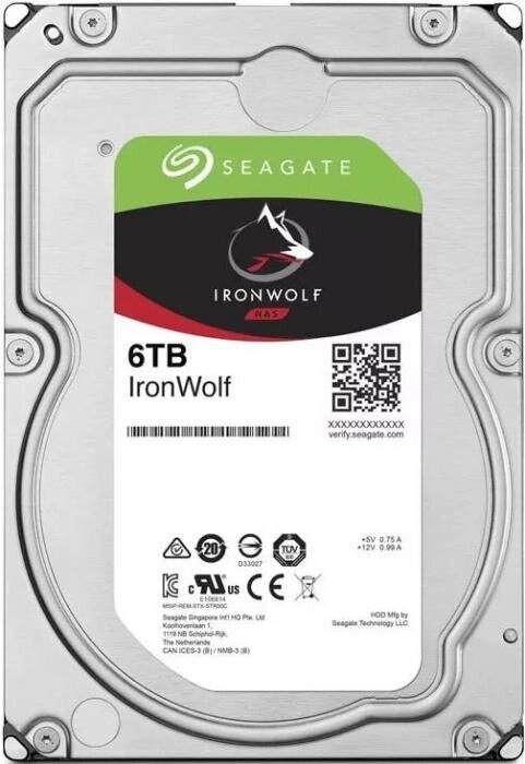 Жесткий диск Seagate IronWolf (ST6000VN001) 6000Gb от компании 2255 by - онлайн гипермаркет - фото 1