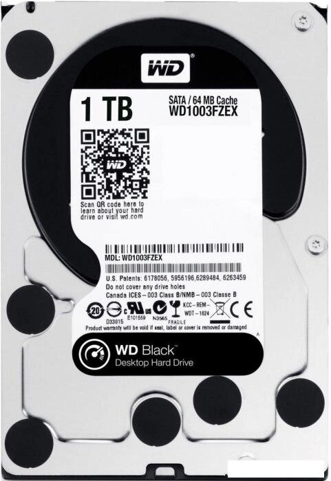 Жесткий диск WD Black 1TB (WD1003FZEX) от компании 2255 by - онлайн гипермаркет - фото 1