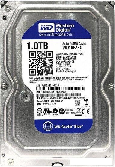 Жесткий диск WD Caviar Blue 1TB (WD10EZEX) от компании 2255 by - онлайн гипермаркет - фото 1